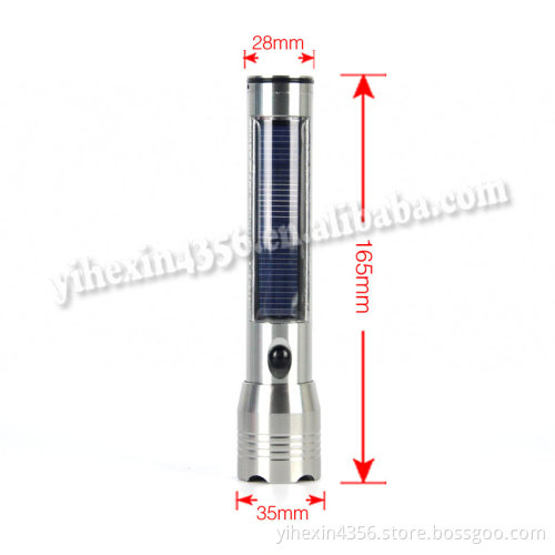 Boruit RJ-0657 USB Rechargeable 1W LED Solar Flashlight
